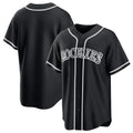Friene  C.Rockies ## Rockies Blank Player Black Fashion Out Home Game Stitched Jerseys