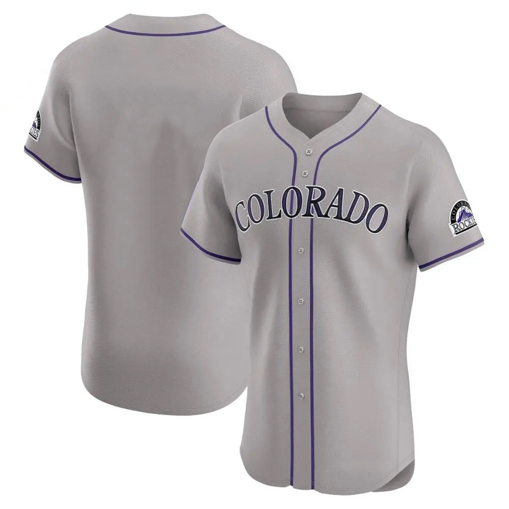 Friene  C.Rockies ## Rockies Blank Player Gray Limited Elite Home Stitched Jerseys