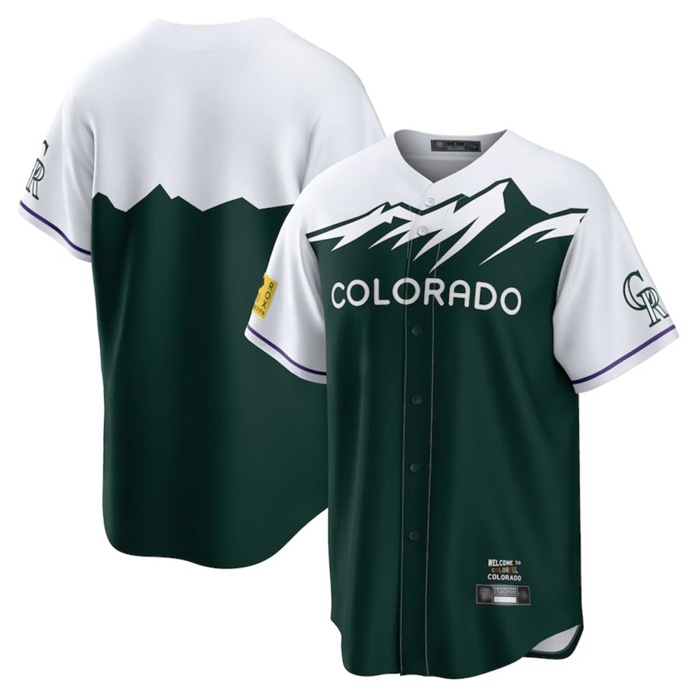 Friene  C.Rockies ## Rockies Blank Player Green City Connect Home Game Stitched Jerseys