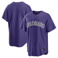 Friene  C.Rockies ## Rockies Blank Player Purple Game Home Stitched Jerseys