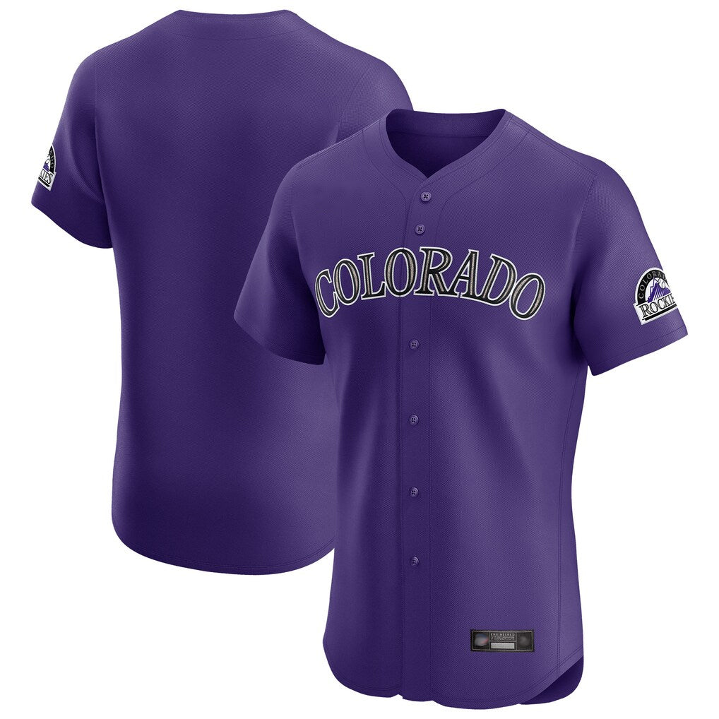 Friene  C.Rockies ## Rockies Blank Player Purple Limited Elite Home Stitched Jerseys