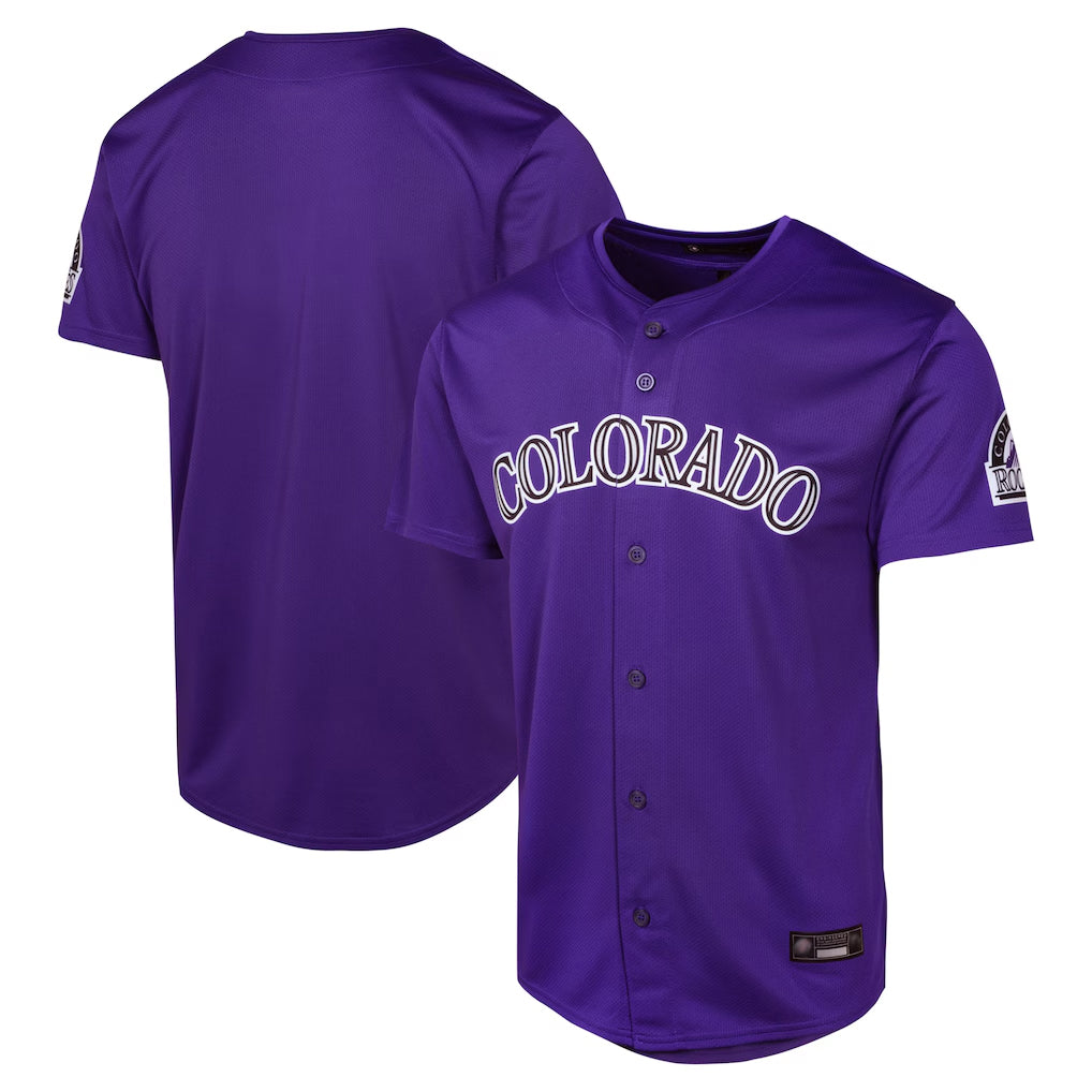 Friene  C.Rockies ## Rockies Blank Player Purple Limited Home Game Stitched Jerseys