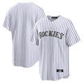 Friene  C.Rockies ## Rockies Blank Player White Game Home Stitched Jerseys