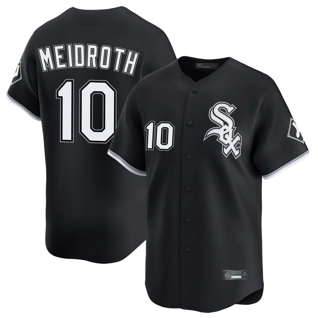 My Store C.White Sox #10 Chase Meidroth Player Black Limited Home Stitched Jerseys