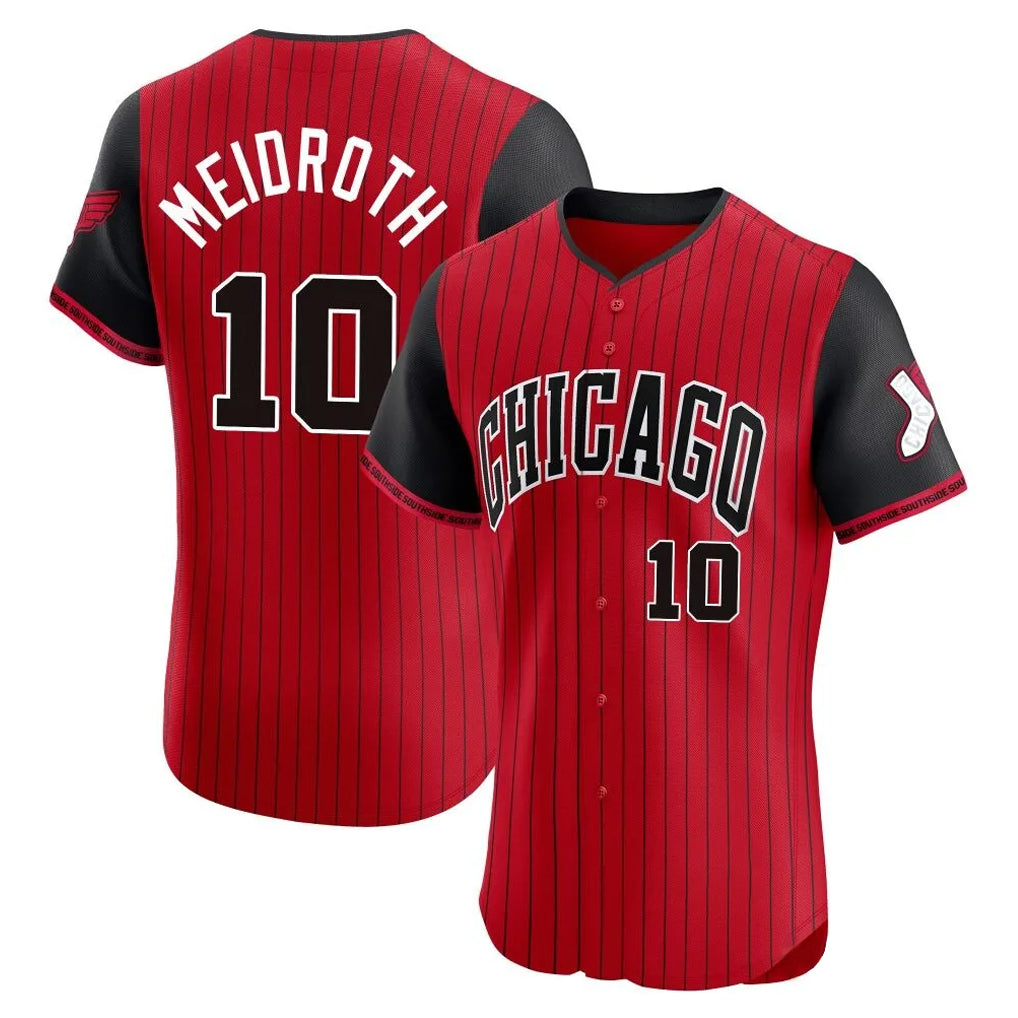 My Store C.White Sox #10 Chase Meidroth Player Red City Connect Limited Elite Home Stitched Jerseys