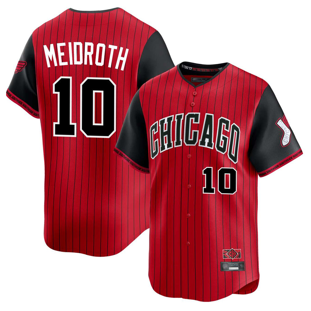 My Store C.White Sox #10 Chase Meidroth Player Red City Connect Limited Home Stitched Jerseys