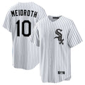 My Store C.White Sox #10 Chase Meidroth Player White Stripe Home Game Stitched Jerseys