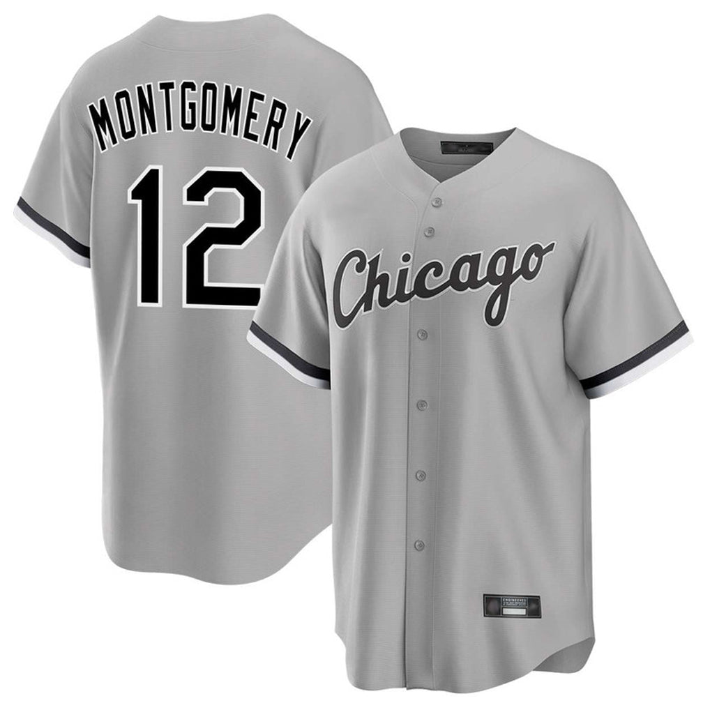 My Store C.White Sox #12 Colson Montgomery Player Gray Home Game Stitched Jerseys