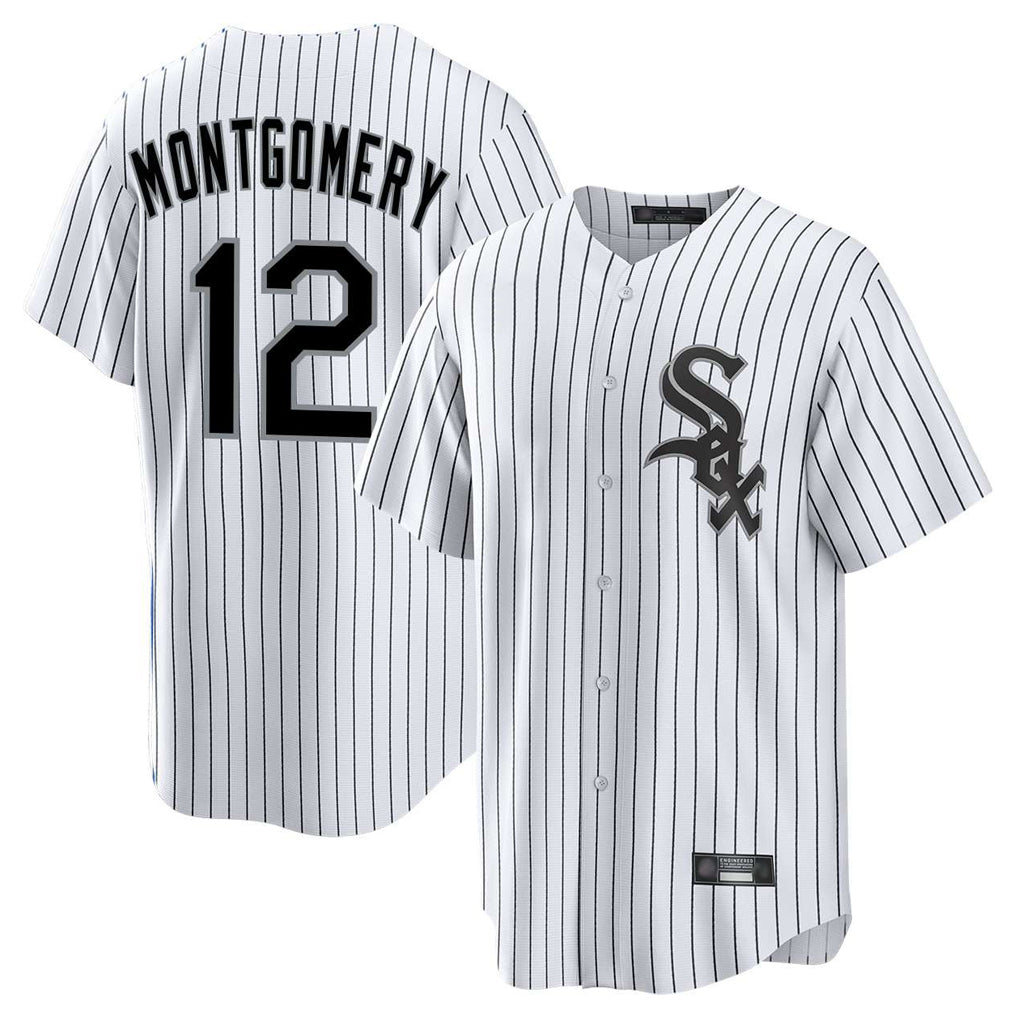 My Store C.White Sox #12 Colson Montgomery Player White Stripe Home Game Stitched Jerseys