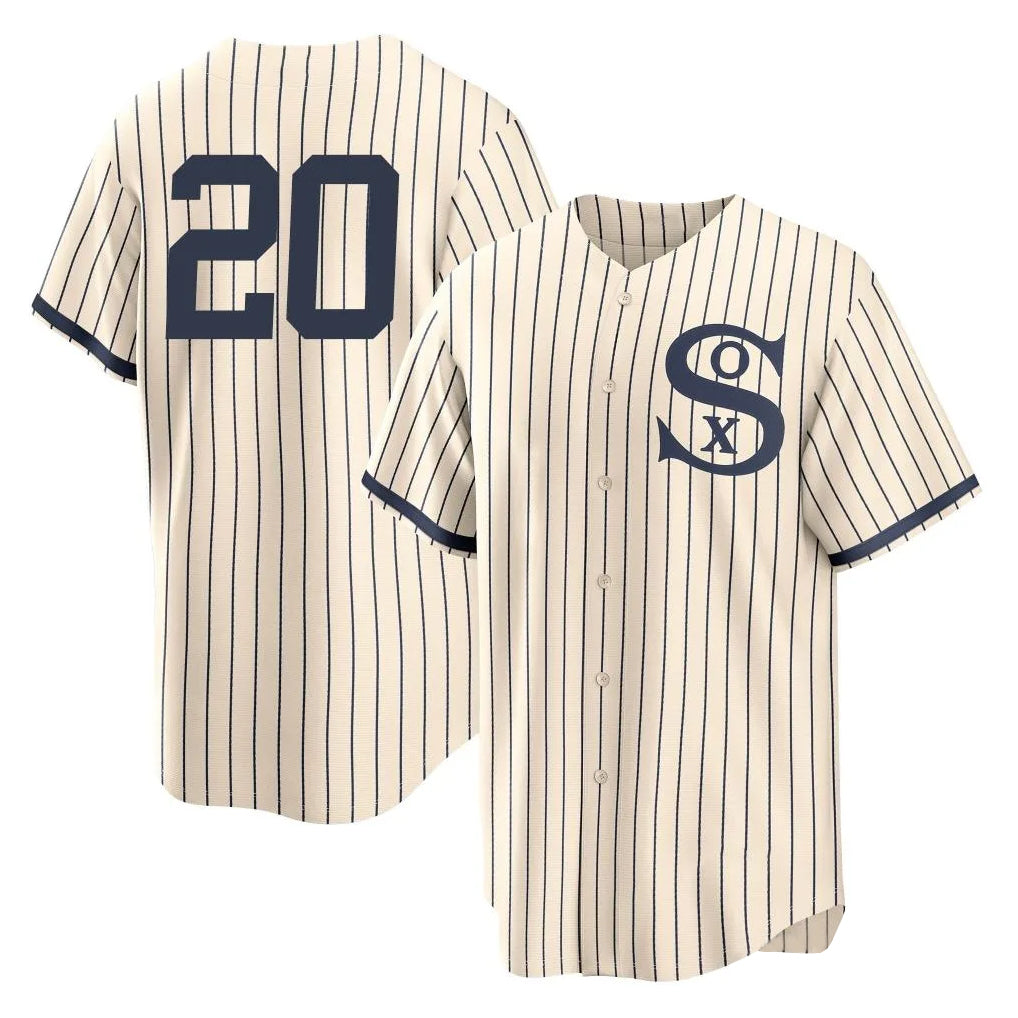 My Store C.White Sox #20 Miguel Vargas Player Cream Field of Dreams Home Game Stitched Jerseys