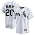 My Store C.White Sox #20 Miguel Vargas Player White Stripe Limited Home Stitched Jerseys