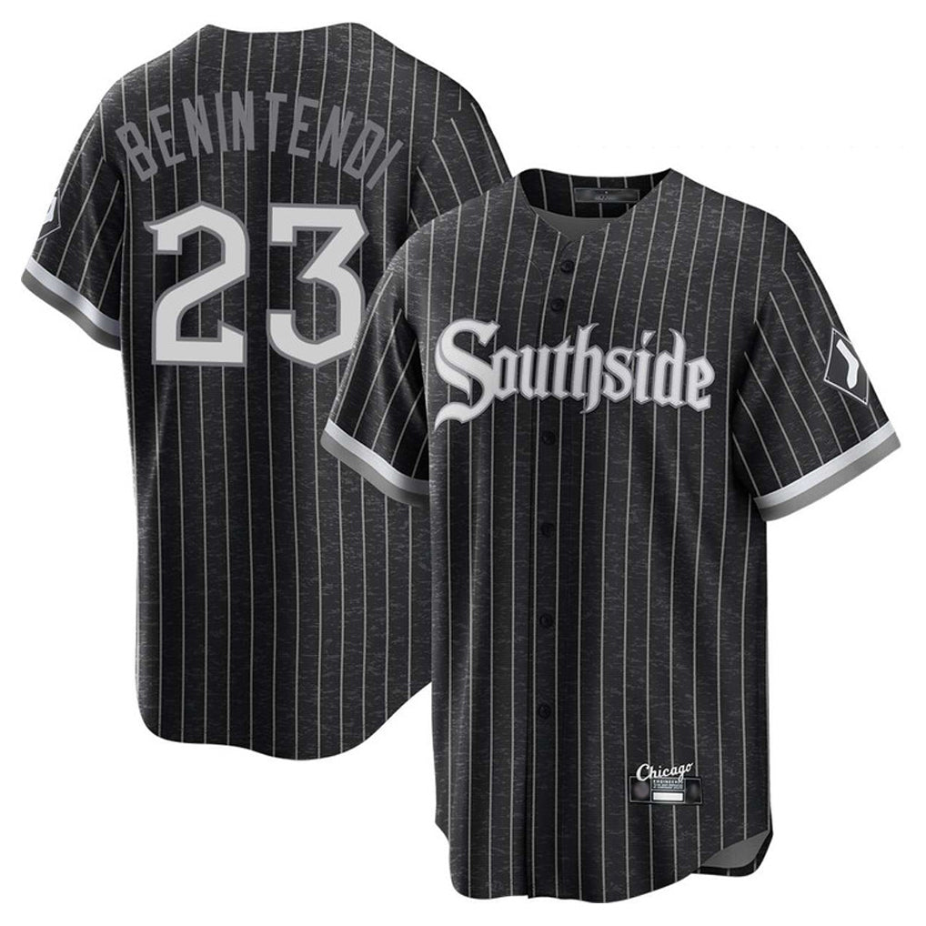 My Store C.White Sox #23 Andrew Benintendi Player Black City Connect Home Game Stitched Jerseys