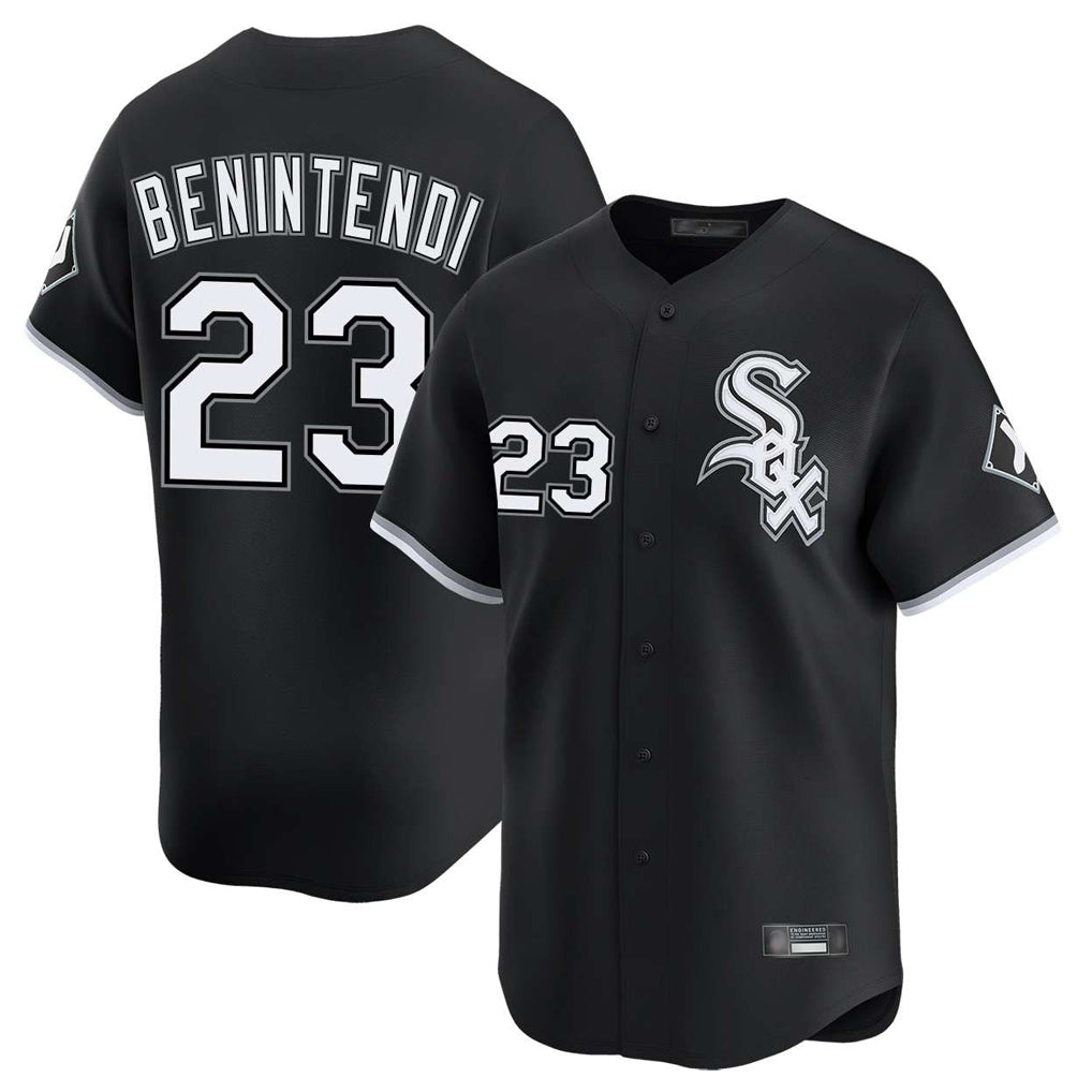 My Store C.White Sox #23 Andrew Benintendi Player Black Limited Home Stitched Jerseys
