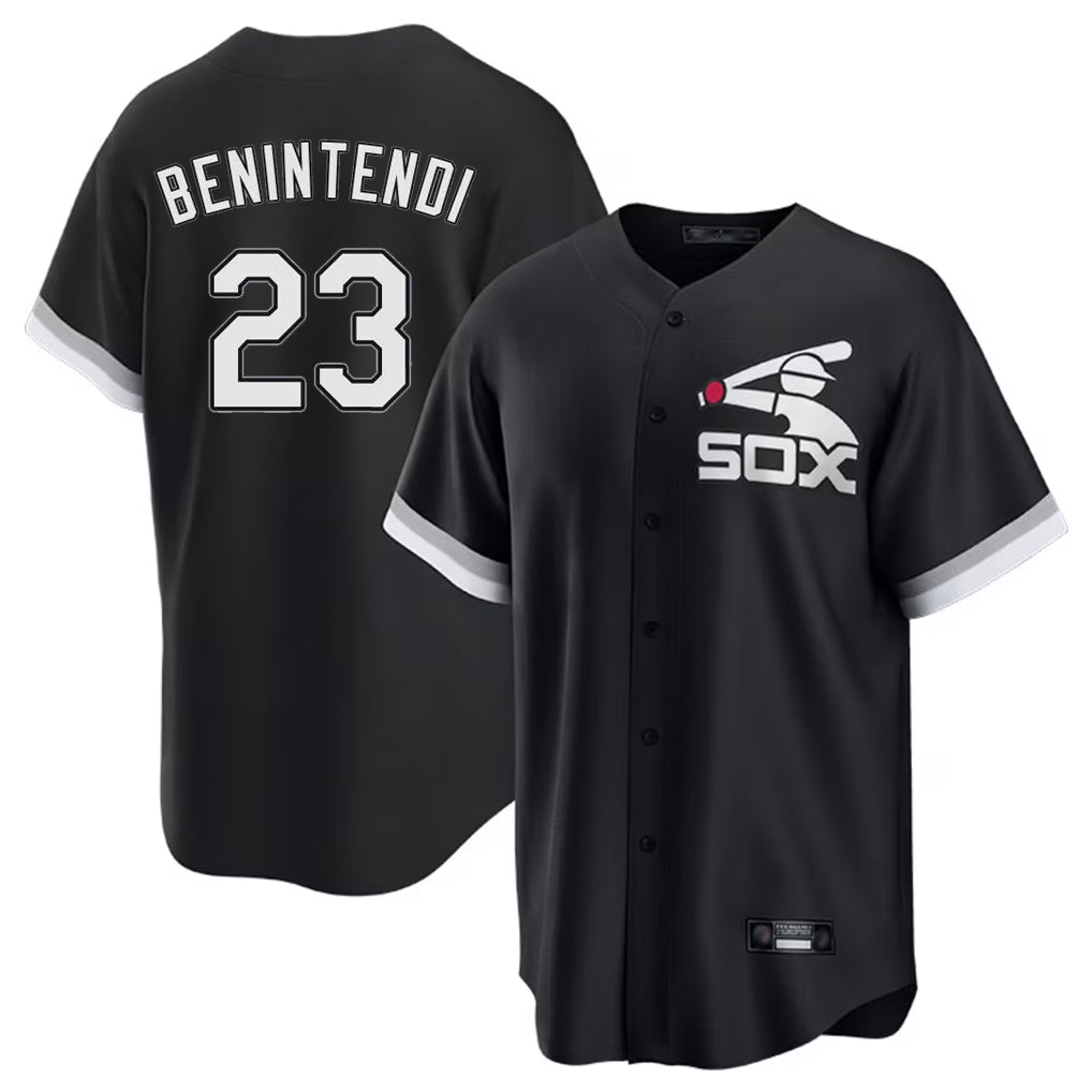 My Store C.White Sox #23 Andrew Benintendi Player Black Spring Training Game Stitched Jerseys