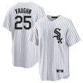My Store C.White Sox #25 Andrew Vaughn Player White Stripe Home Game Stitched Jerseys