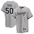 My Store C.White Sox #50 Lenyn Sosa Player Gray Home Game Stitched Jerseys