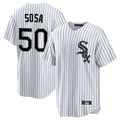 My Store C.White Sox #50 Lenyn Sosa Player White Stripe Home Game Stitched Jerseys