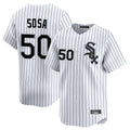 My Store C.White Sox #50 Lenyn Sosa Player White Stripe Limited Home Stitched Jerseys