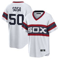 My Store C.White Sox #50 Lenyn Sosa Player White T-shirt Home Game Stitched Jerseys