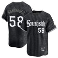 My Store C.White Sox #58 Seranthony Dom¨ªnguez Player Black City Connect Limited Home Stitched Jerseys