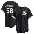My Store C.White Sox #58 Seranthony Dom¨ªnguez Player Black Spring Training Game Stitched Jerseys