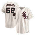 My Store C.White Sox #58 Seranthony Dom¨ªnguez Player Cream Cooperstown Collection Limited Home Stitched Jerseys