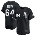 My Store C.White Sox #64 Shane Smith Player Black Limited Home Stitched Jerseys