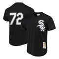 My Store C.White Sox #72 Carlton Fisk Player Black Mitchell & Ness Cooperstown Collection Mesh Game Stitched Jerseys