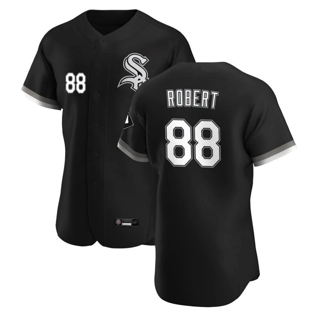 My Store C.White Sox #88 Luis Robert Jr Player Black Limited Elite Home Stitched Jerseys