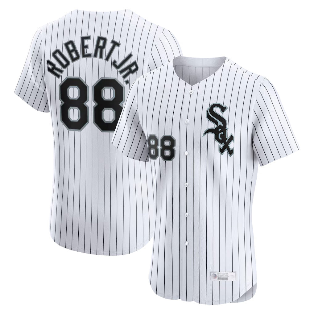 My Store C.White Sox #88 Luis Robert Jr Player White Stripe Limited Elite Home Stitched Jerseys