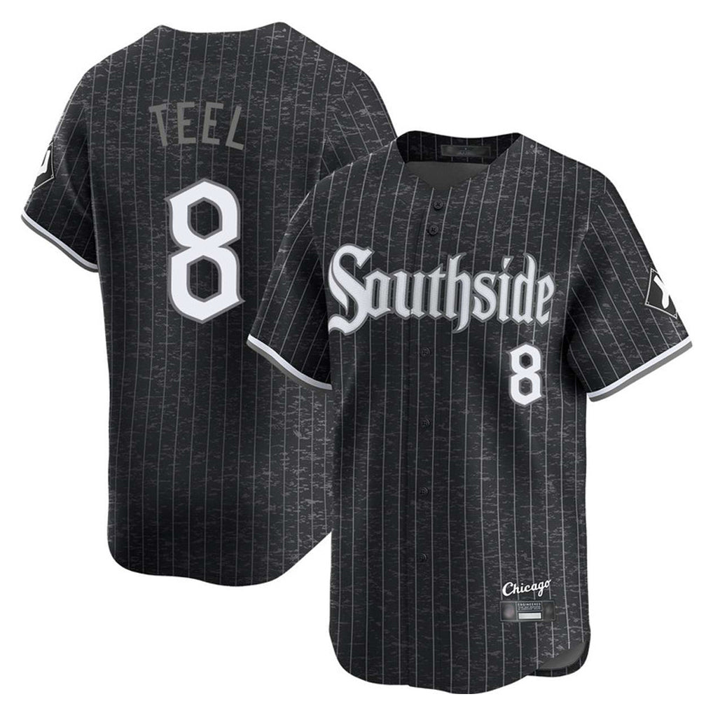 My Store C.White Sox #8 Kyle Teel Player Black City Connect Limited Home Stitched Jerseys