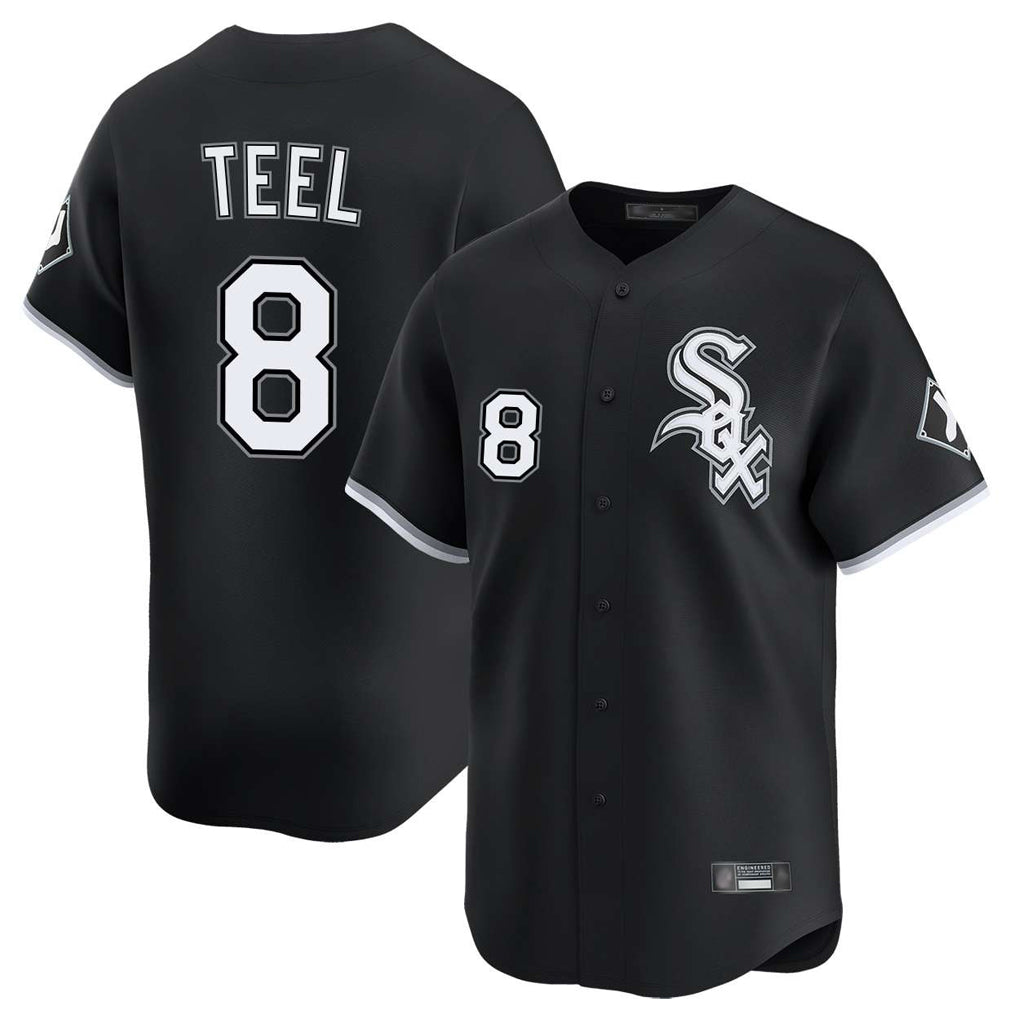 My Store C.White Sox #8 Kyle Teel Player Black Limited Home Stitched Jerseys