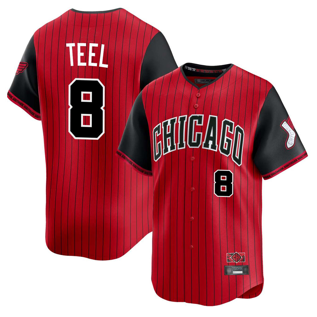 My Store C.White Sox #8 Kyle Teel Player Red City Connect Limited Home Stitched Jerseys