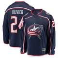 Friene CB.Jackets #24 Mathieu Olivier Navy Home Breakaway Jersey