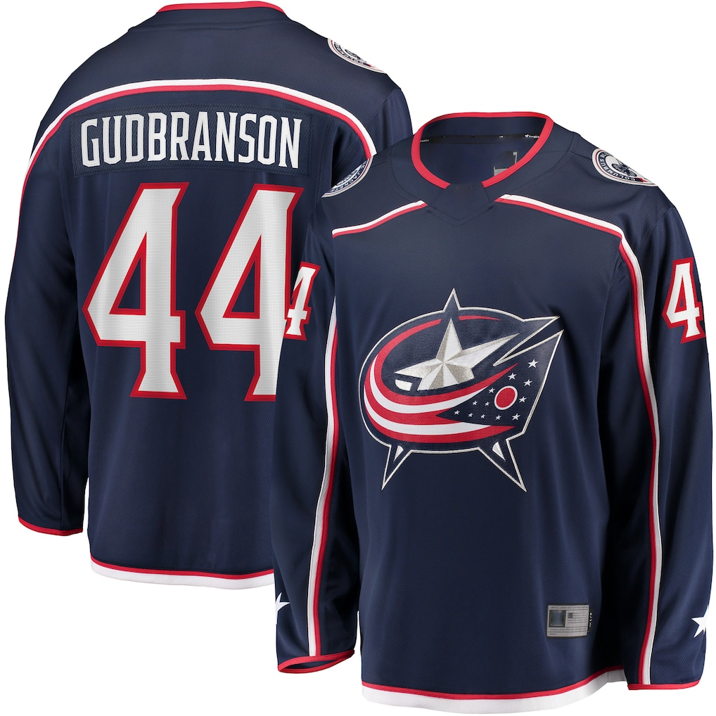 Friene CB.Jackets #44 Erik Gudbranson Navy Home Breakaway Player Jersey
