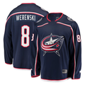 Friene CB.Jackets #8 Zach Werenski Navy Breakaway Jersey