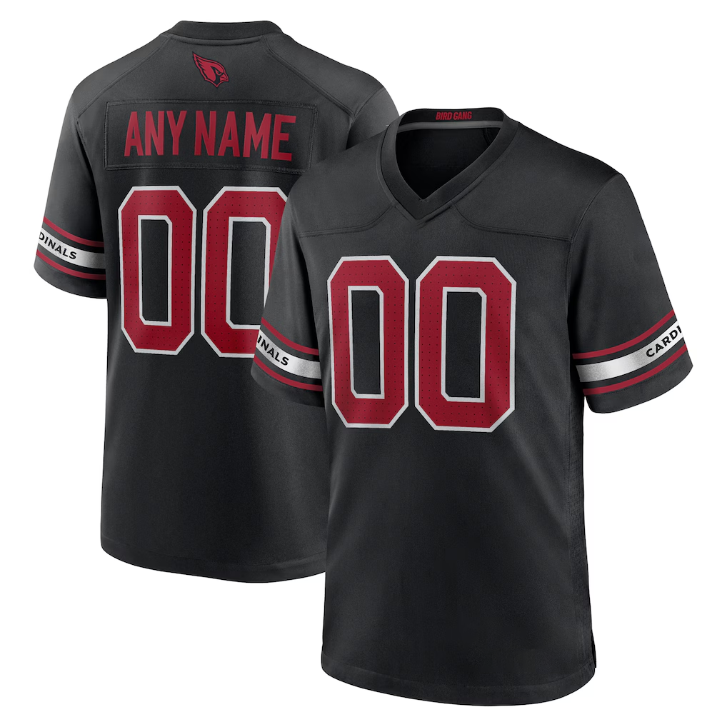 Friene Custom A.Cardinals Black Alternate Game Jersey Stitched Jerseys
