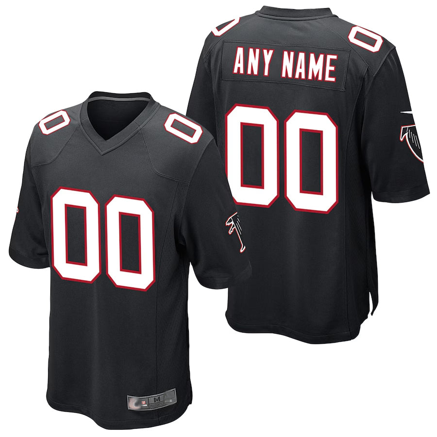Friene Custom A.Falcons Black Alternate Game Stitched Jerseys