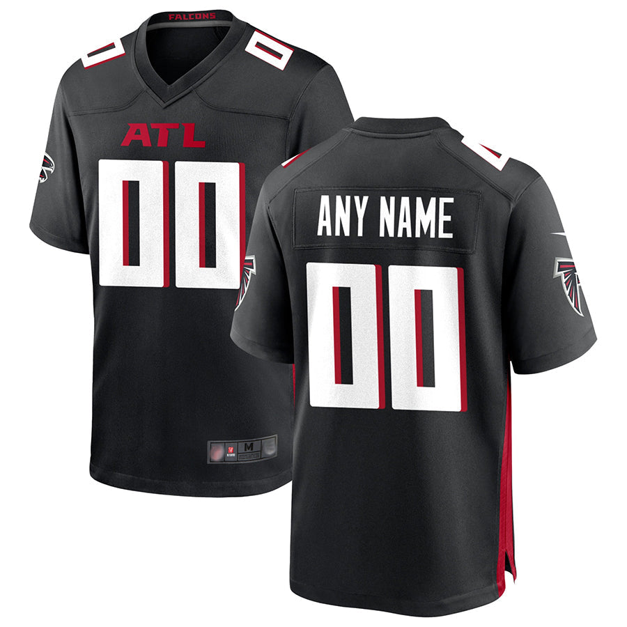 Friene Custom A.Falcons Black Home Game Stitched Jerseys