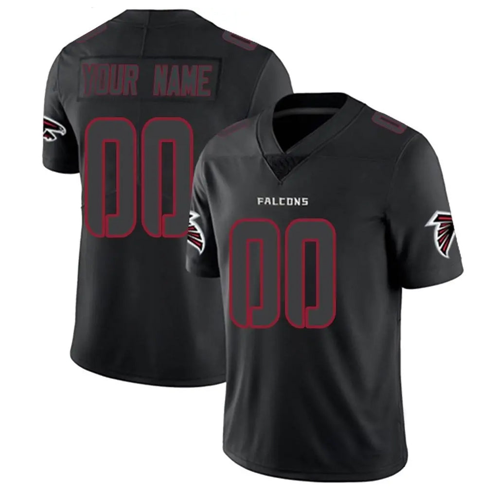 Friene Custom A.Falcons Black Limited Elite Home Game Any Name & Numbers Stitched Jerseys