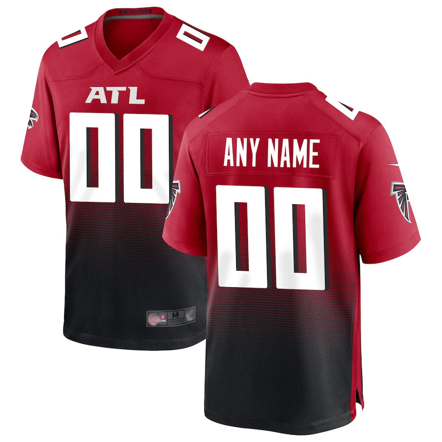 Friene Custom A.Falcons Red Replica Home Game Stitched Jerseys