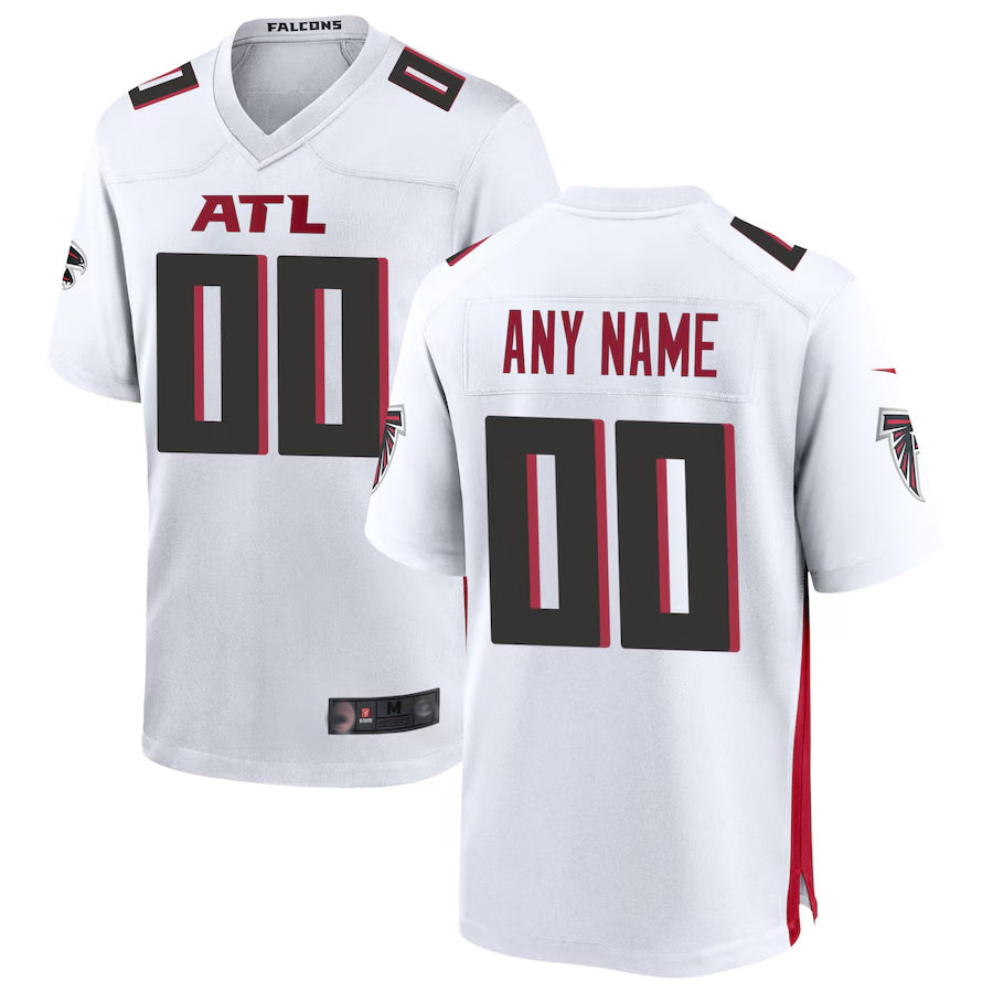 Friene Custom A.Falcons White Home Game Stitched Jerseys