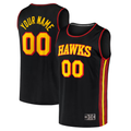 Friene Custom A.Hawks Black Fast Break Replica Jerseys - Statement Edition