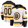 Friene Custom B.Bruins White Away Breakaway Stitched Jerseys