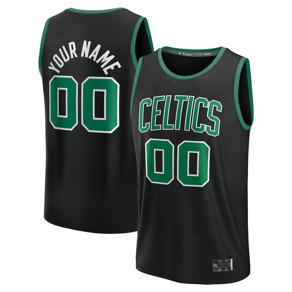 Friene Custom B.Celtics Black Fast Break Jerseys - Statement Edition