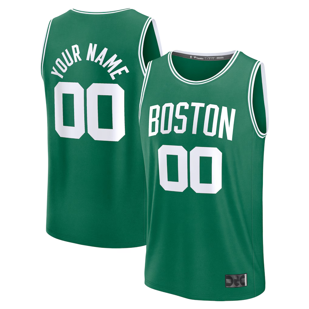 Friene Custom B.Celtics Kelly Green Fast Break Jerseys - Icon Edition