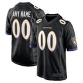 Friene Custom B.Ravens Black Home Game Stitched Jerseys
