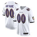 Friene Custom B.Ravens White Home Game Stitched Jerseys