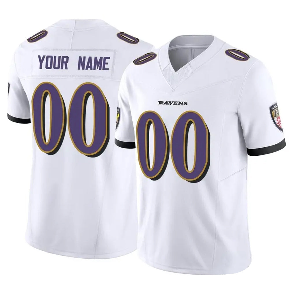 Friene Custom B.Ravens White Vapor F.U.S.E. Limited Any Name & Numbers Stitched Jerseys
