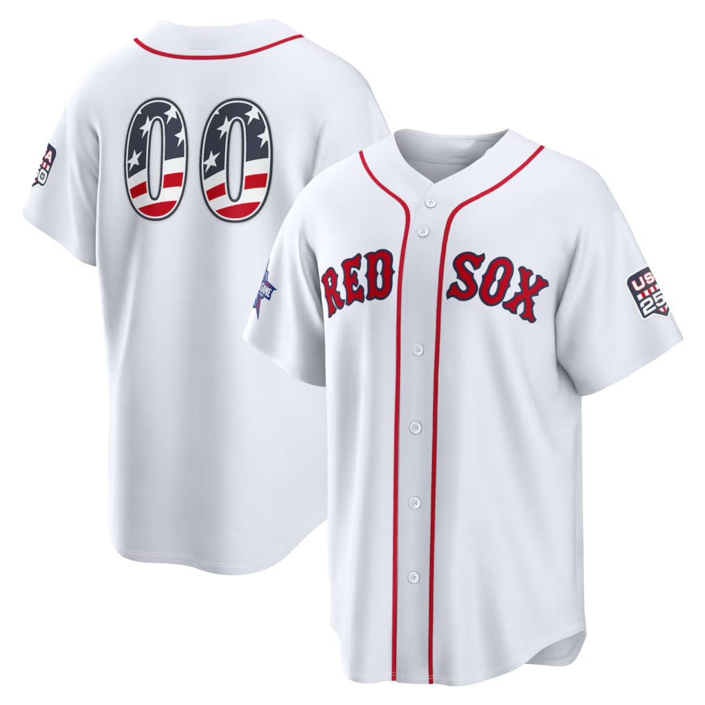 Friene Custom B.Red Sox 2026 All-Star Edition Stars & Stripes White Stadium Jerseys